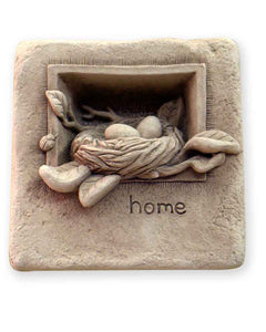 Carruth Studio - Cast Stone Wall Hanging - 'Home Mini' #1069A