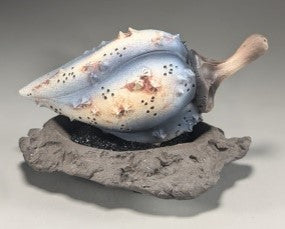 Andy Rogers Ceramics - Small Seed with Base (Black) #AR36