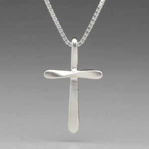 Nichole Collins - Necklace - Forged Medium Cross #C807