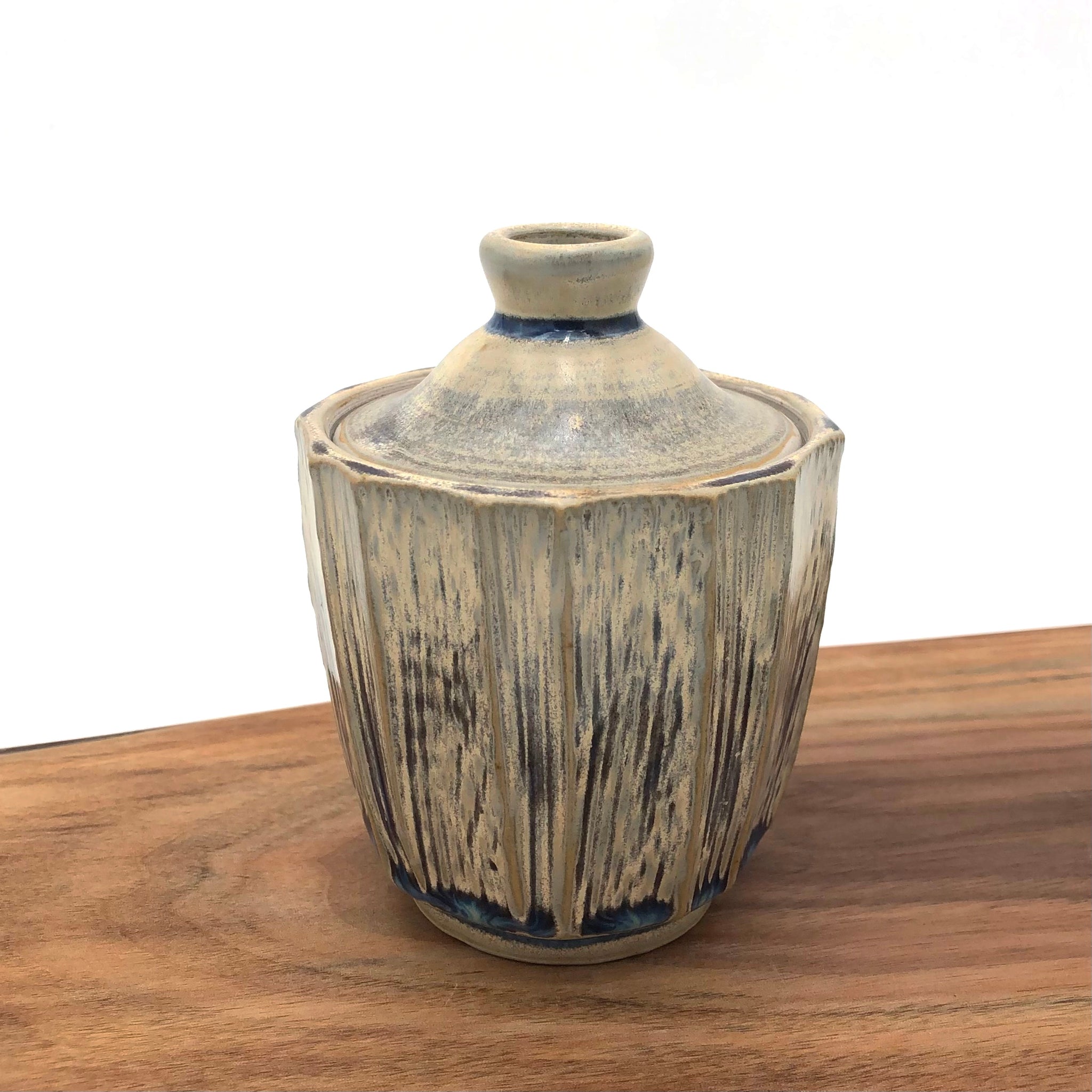 Ed Noonen - 3"x 5" Faceted Rutile Spice Jar #43