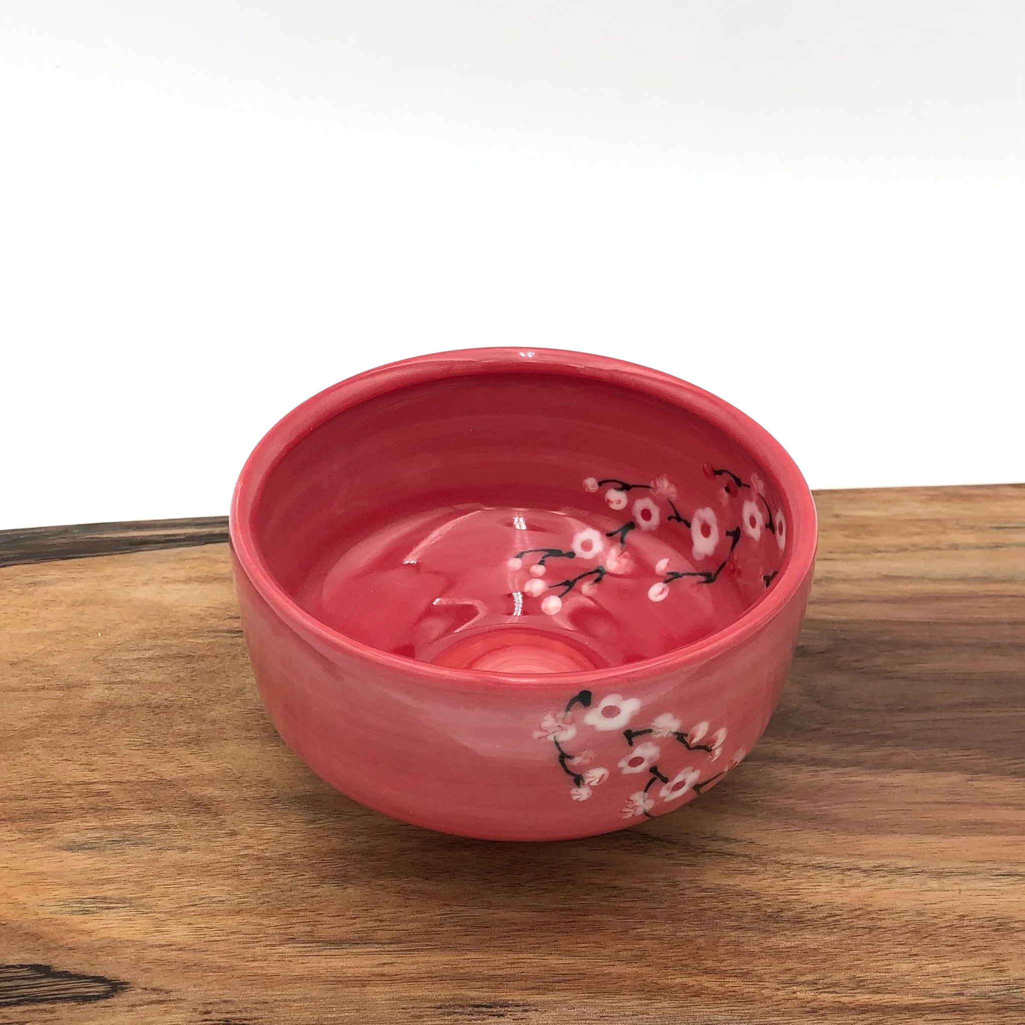 Egitto - Tea Bowl - Cherry Blossoms (Red/White) - 47