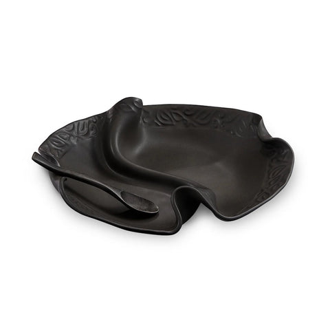 Hilborn Pottery - Two-Sided Condiment Dish (Ebony)