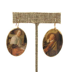 Folkloric Jewelry - Earrings - Shield Dangles (Merry Company)