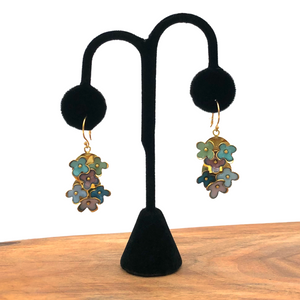 Jenny Walker Jewelry - Earrings - Large Flower Cluster Easter Mix