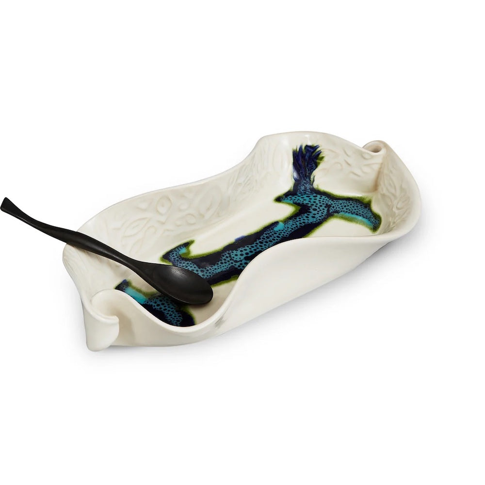 Hilborn Pottery - Asparagus Dish (Northern Lights)