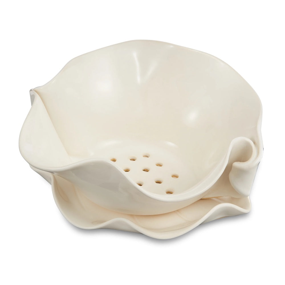 Hilborn Pottery - 2 Piece Berry Bowl (White)