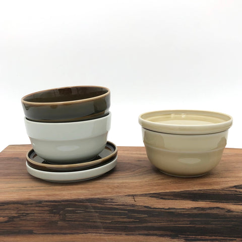 TRIPWARE Japan - Recycled Earthenware Ceramic - Small Wide Bowl (Assorted Colors)