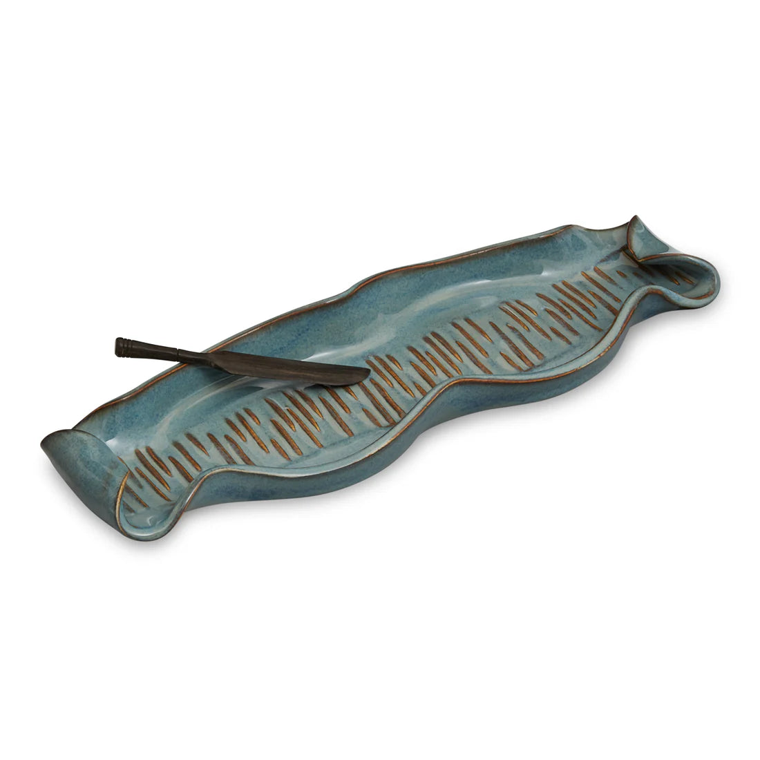 Hilborn Pottery - Baguette Tray (Medley Sable Edging)