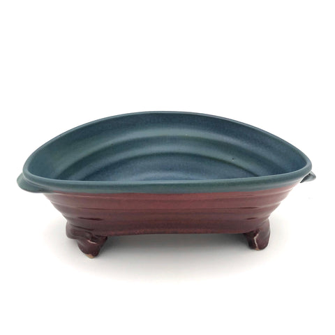 Smith - Oval Serving Bowl - Medium (Red/Blue)