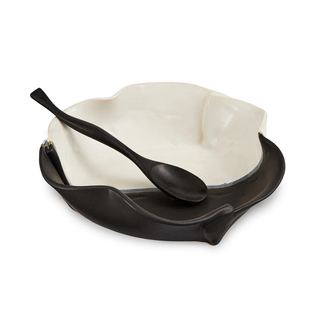 Hilborn Pottery - Brie Baker (Black & White)