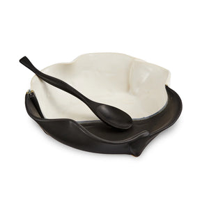 Hilborn Pottery - Brie Baker (Black & White)