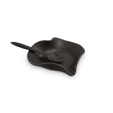 Hilborn Pottery - Heart Dish (Ebony)