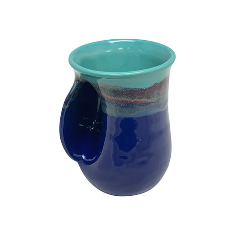 Clay in Motion - Handwarmer Mug - Left Handed (Mystic Waters) #20MW