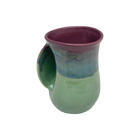 Clay in Motion - Handwarmer Mug - Left Handed (Mossy Creek) #20MC