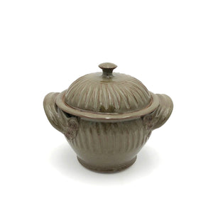 Coburn -   Small Lidded Casserole #1 - Bean Pot (Fluted Green)