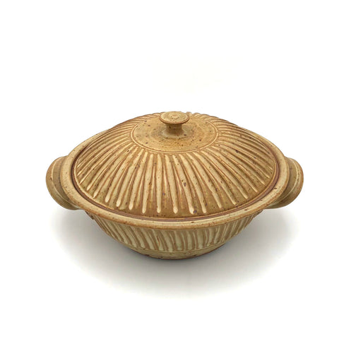 Coburn -   Large Lidded Casserole (Fluted Tan)