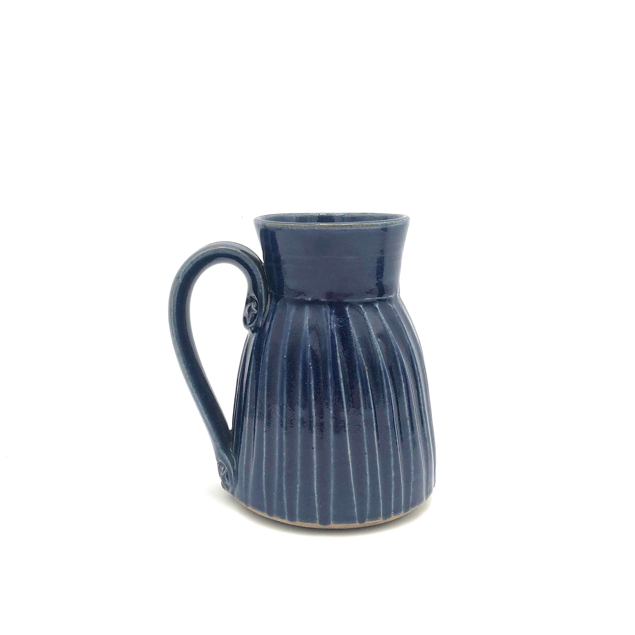 Coburn - Large Mug (Fluted Dark Blue)