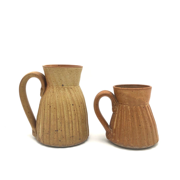 Coburn - Small Mug (Fluted Light Brown)