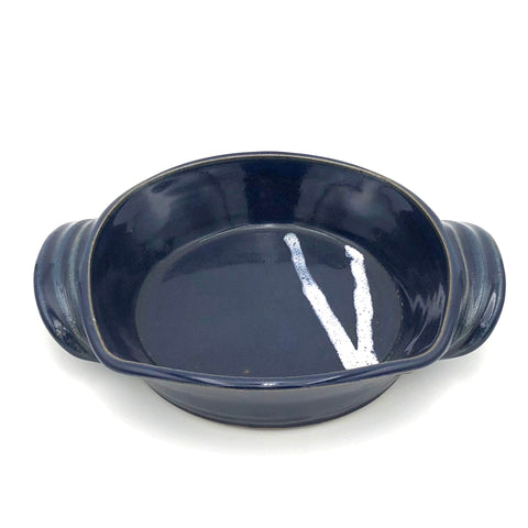 Coburn - Open Casserole - Large (Dark Blue with Splash)