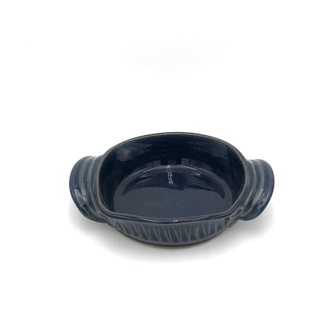 Coburn - Open Casserole - Small (Fluted Dark Blue)