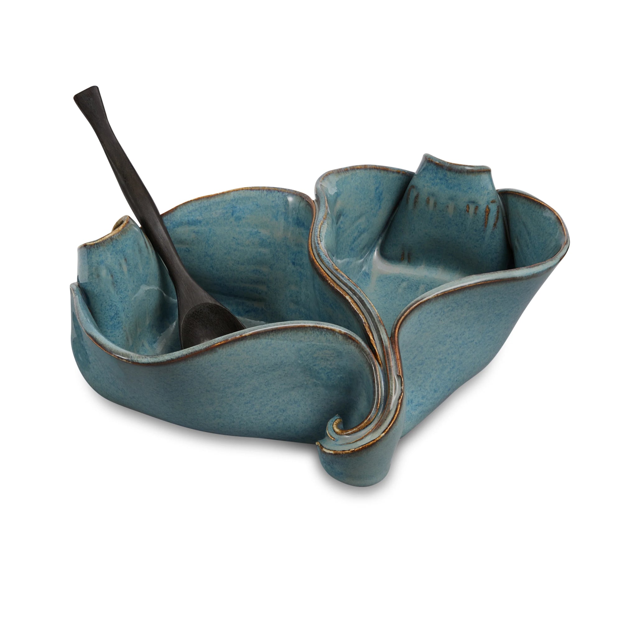 Hilborn Pottery - Pistachio Dish (Medley Sable Edging)