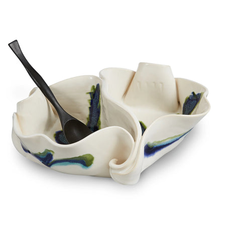 Hilborn Pottery - Pistachio Dish (Northern Lights)