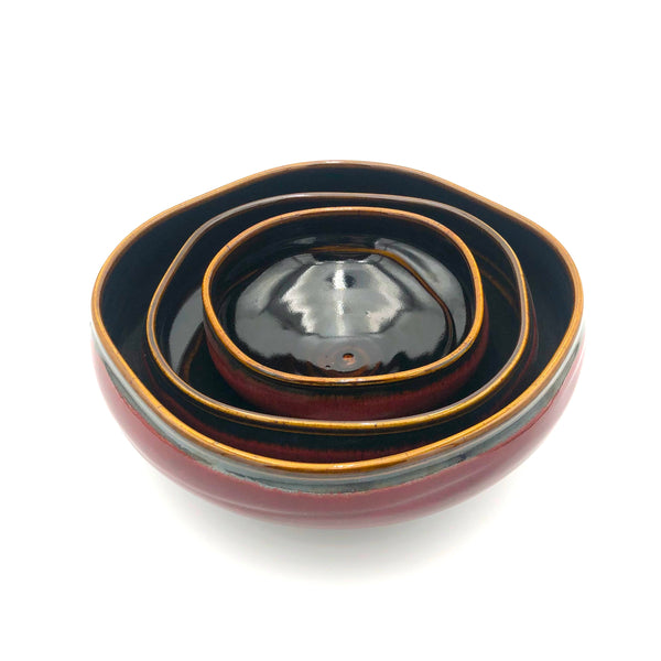 Smith - Chihuly Bowl - Small (Red/Black)