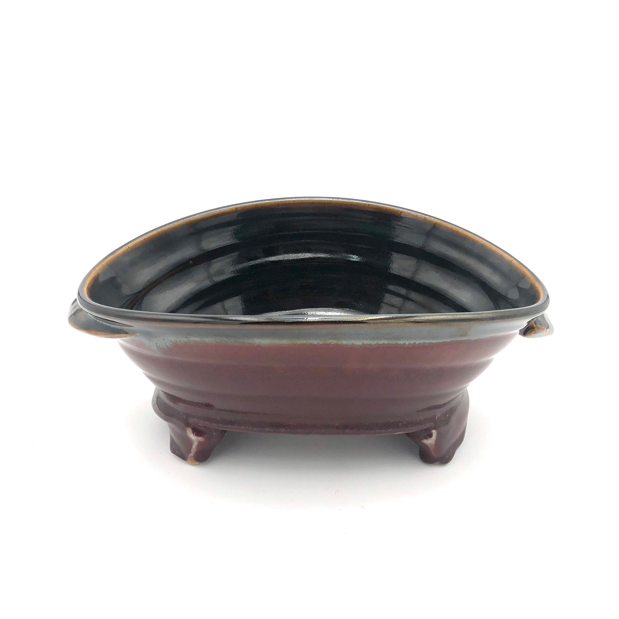 Smith - Oval Serving Bowl - Small (Red/Black)