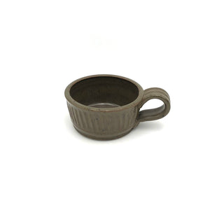 Coburn - Soup Mug with Handle (Fluted Green)