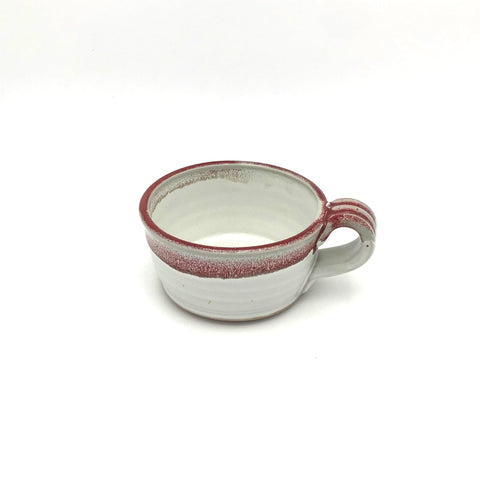 Coburn - Soup Mug with Handle (Red/White)