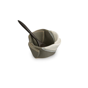 Hilborn Pottery - Tiny Pot (Grey & White)