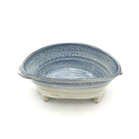 Smith - Oval Serving Bowl - Small (Blue/White)