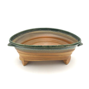 Smith - Oval Serving Bowl - Small (Green/Yellow)