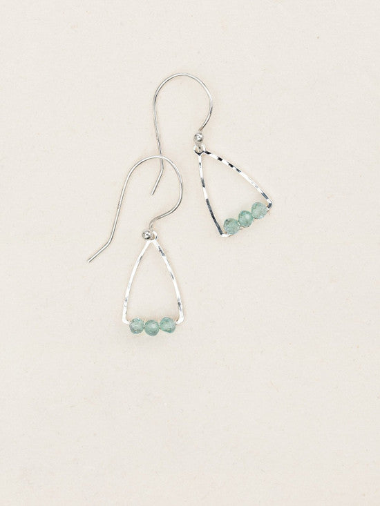 Holly Yashi - Earrings - Miramar Drop (Silver/Apatite) #10740