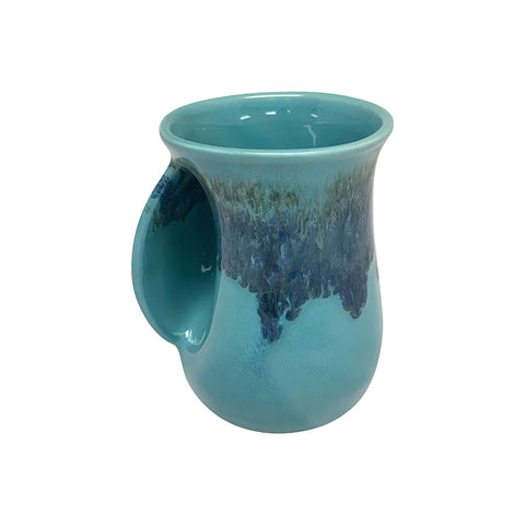 Clay in Motion - Handwarmer Mug - Left Handed (Raging Rapids) #20RR